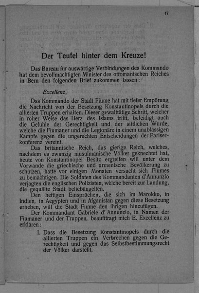 Akte und Berichte des Bureau für auswaertige Verbindungen des Kommando. 28. November 1919-1. Mai 1920